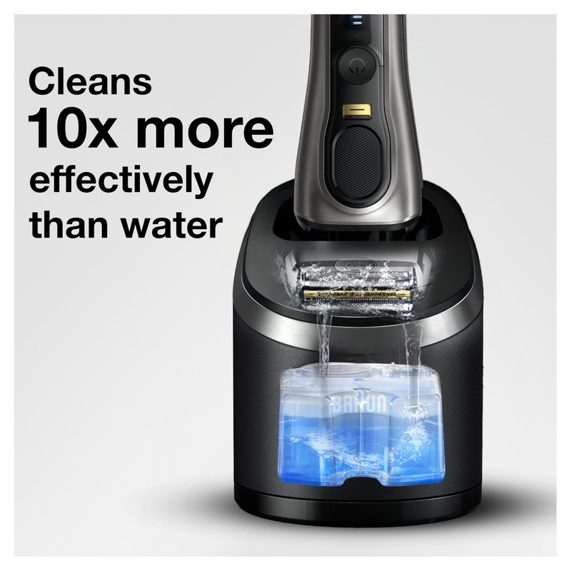 Braun Clean & Renew Refill Cartridges CCR, Replacement Shaver Cleaner Liquid Solution for Clean&Charge System, Pack of 3