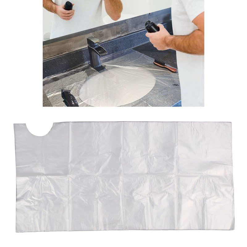 ZJchao Beard Cutting Cloth, 20pcs Disposable Beard Apron Liners Trimming Degradable Sink Collect Beard Catcher Grooming Cape Stubble Beard Hair Catcher for Man Father Husband Boyfriend