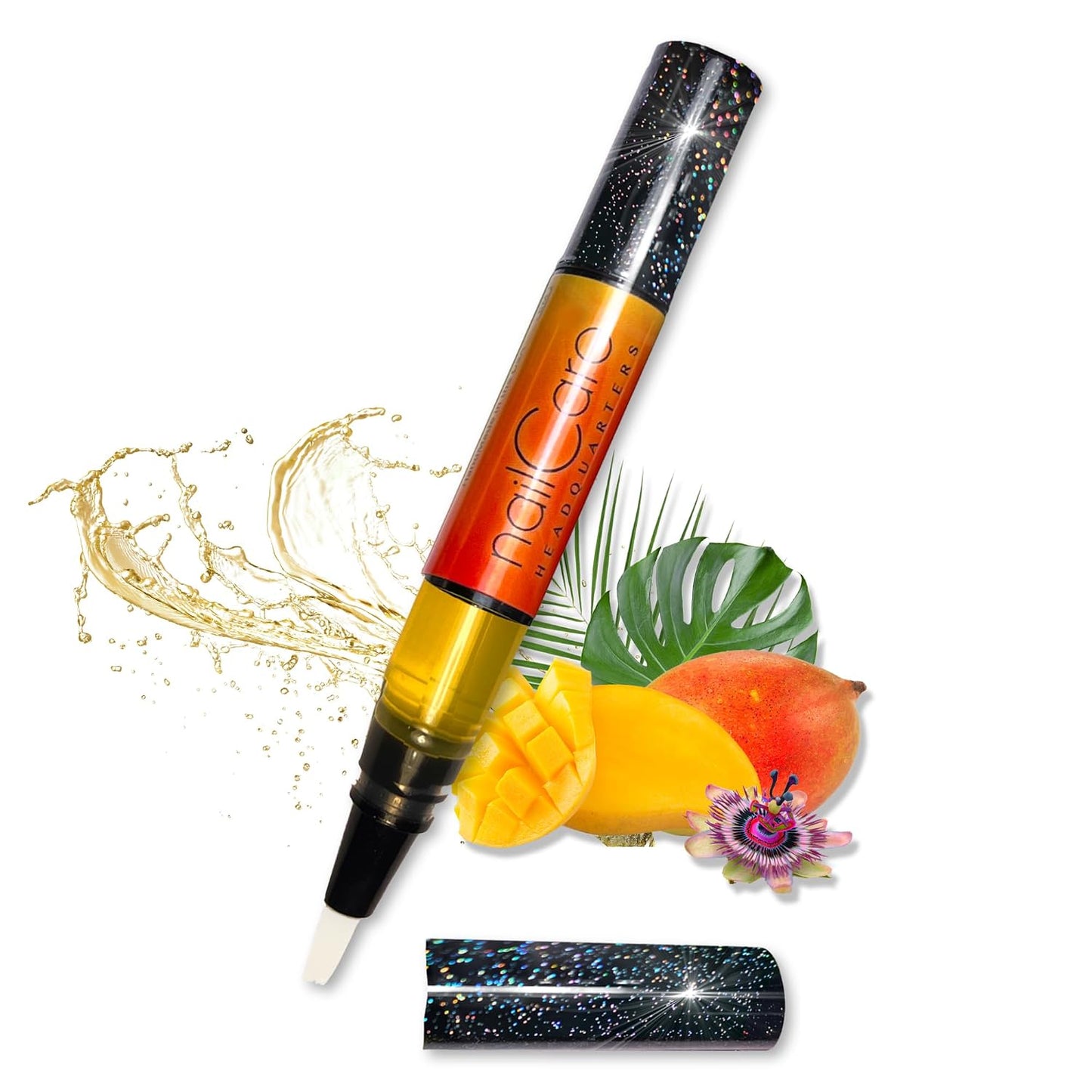 Bliss Kiss Cuticle Oil Pen - Bali Mango Jojoba Nail Growth Oil for Softer Cuticles | TSA Friendly | 2ml
