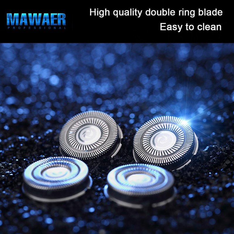 MAWAER 3pcs Head Shaver Replacement Blades for Skull Shaver Pitbull Forte 3 Head Baron 3 Head Pitbull Butterfly Kiss and Palm Shaver