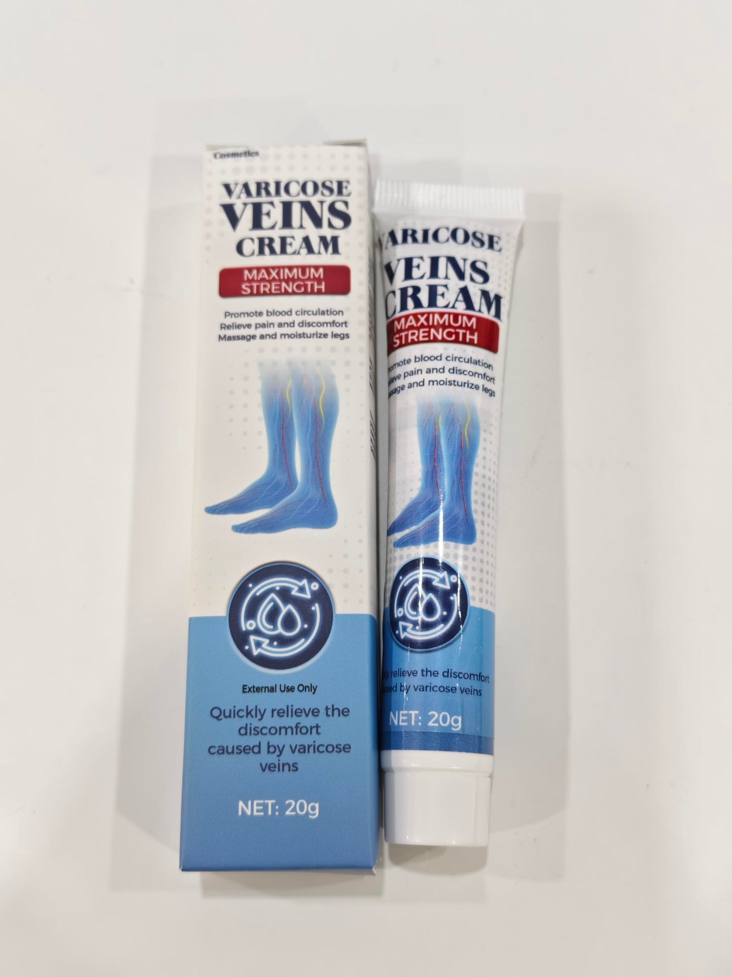 Bellisinno Varicose Veins Treatment for Legs, Varicose Veins Cream for Spider Veins, Relaxing Leg Cream Formula to Improve Circulation, Soothe Tired Legs and Reduce Heaviness