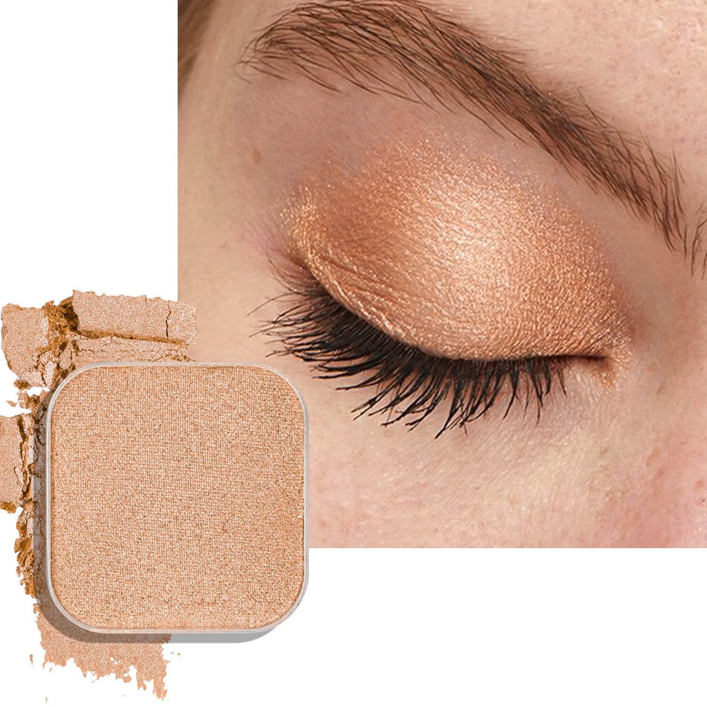 Chameleon Chrome Eyeshadow - Duochrome Lavender & Blue Reflects | Iridescent Metallic Shimmer, Bouncy Texture