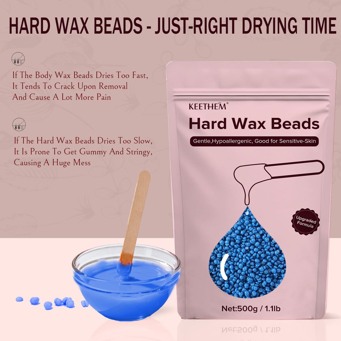 120g Nose Wax Kit for Men and Women, Nose Waxing with 30 Blue Applicators，20 Mustache Guards, 20pcs Paper Cup, 10pcs wooden sticks - Nose Hair Wax Painless Nose Hair Removal at Least 20 Times Usage