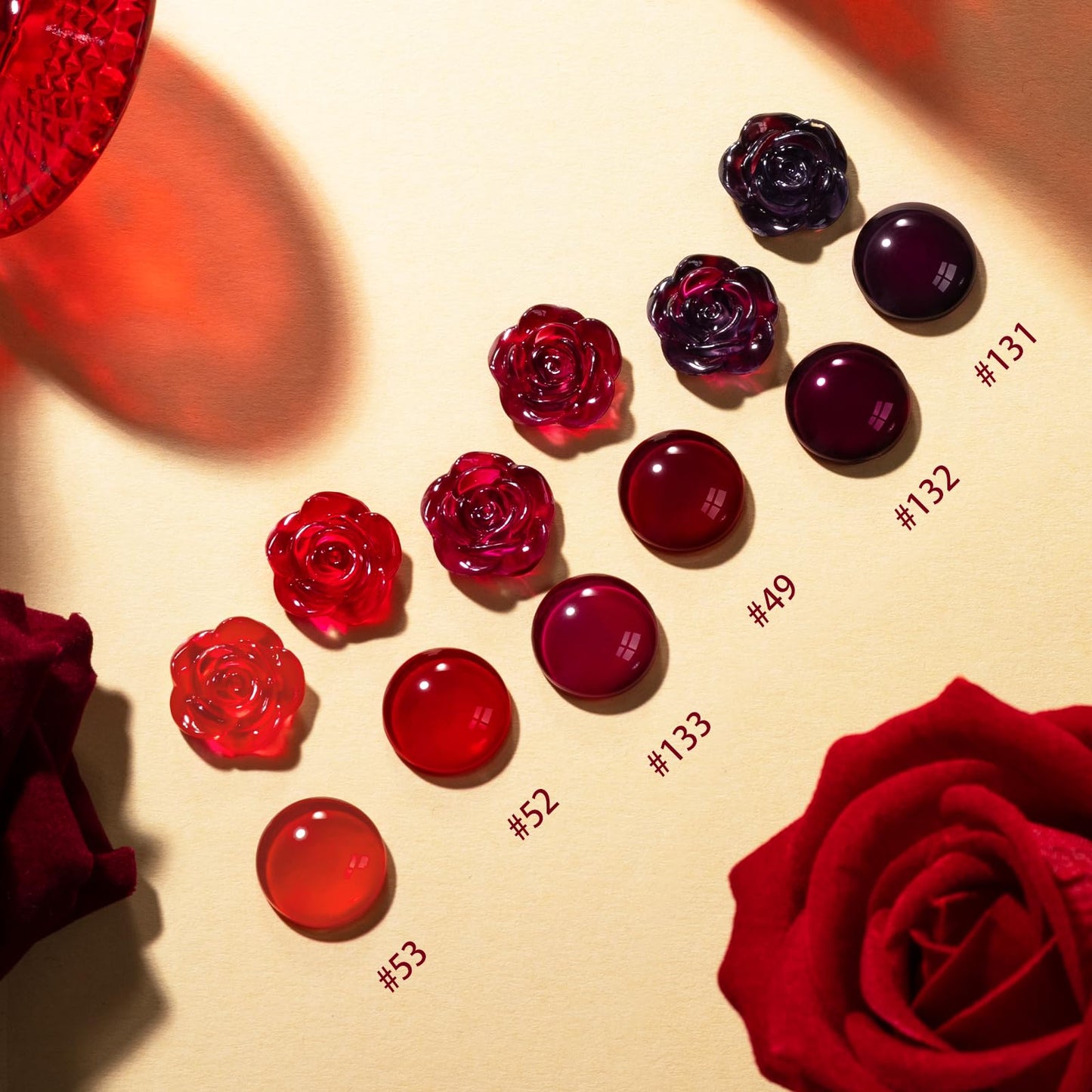 GELLEN Dark Red Nail Polish Set Fall Winter, No Light Needed, HEMA Free