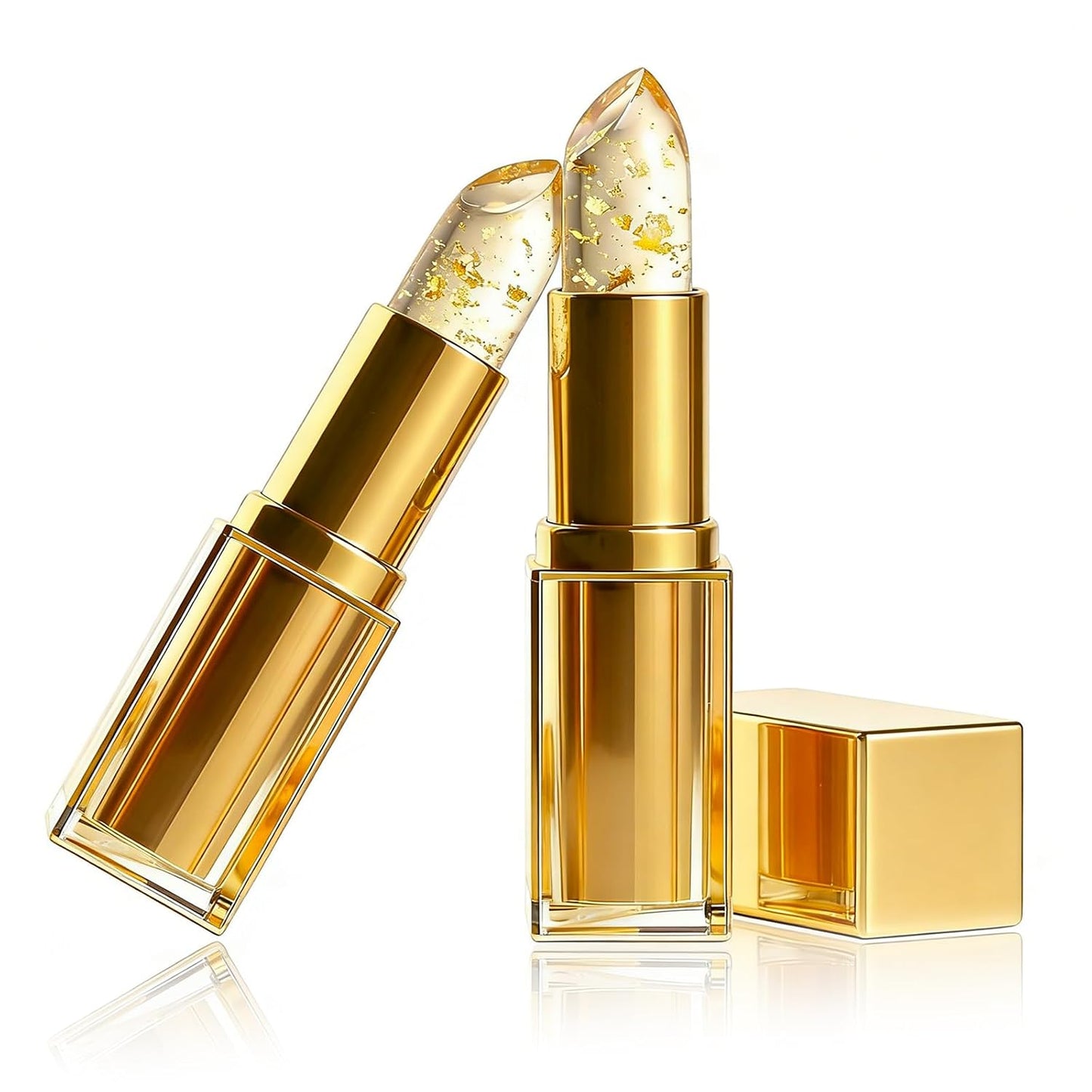 Color Changing Lipstick Set - 2Pcs Transferproof Long-Lasting Hydration | PH Adjusting Clear Gloss