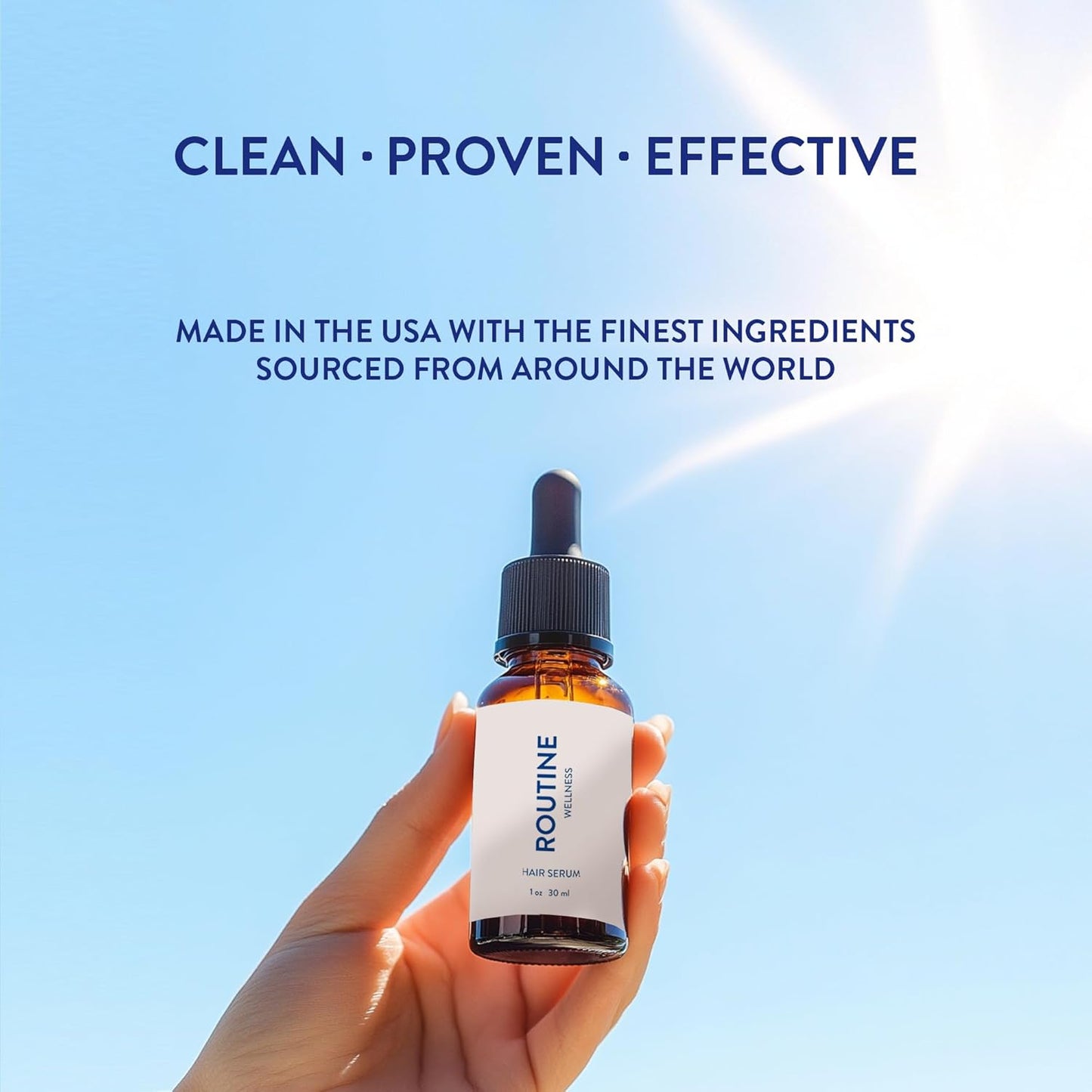 Routine Wellness Hair Oil for Thinning Hair - Rosemary & Argan Oils for Frizz Control & Healthy Shine | Nourishing Scalp Treatment