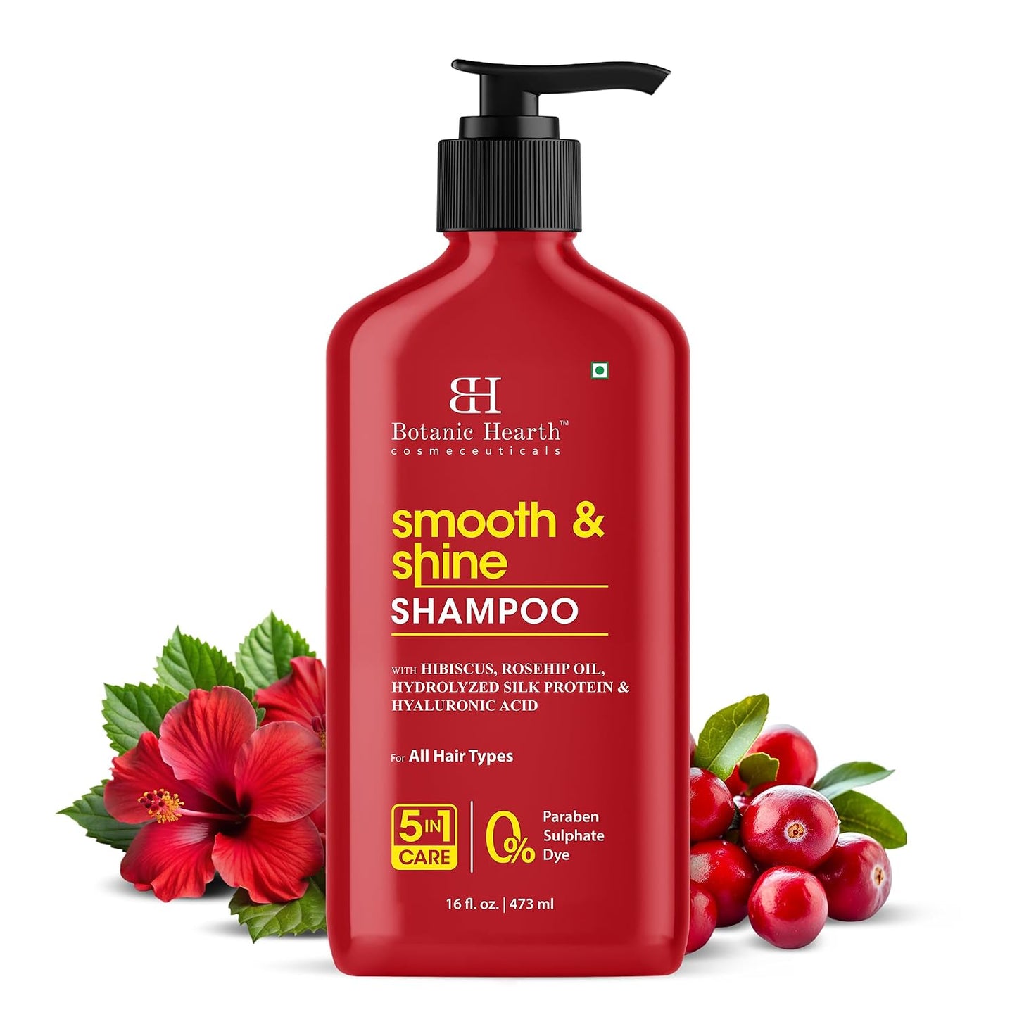 Botanic Hearth Argan Shampoo - Hydrating & Volumizing Formula for All Hair Types | 16 fl oz