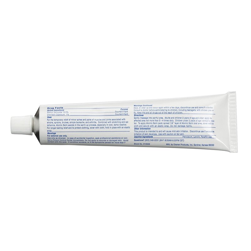 2.75 oz. Tube Cramer Atomic Balm Analgesic Ointment