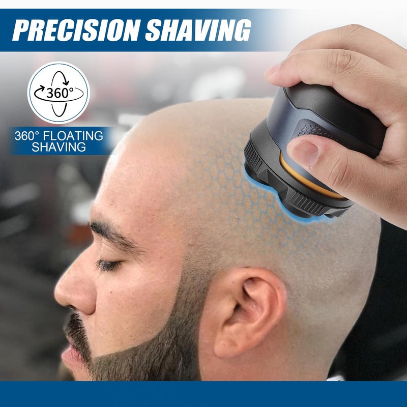 2 Pack Universal Magnetic 6 Blade head shaver Replacement heads Compatible with Wyklaus Redbreak Detona DOAO head shaver