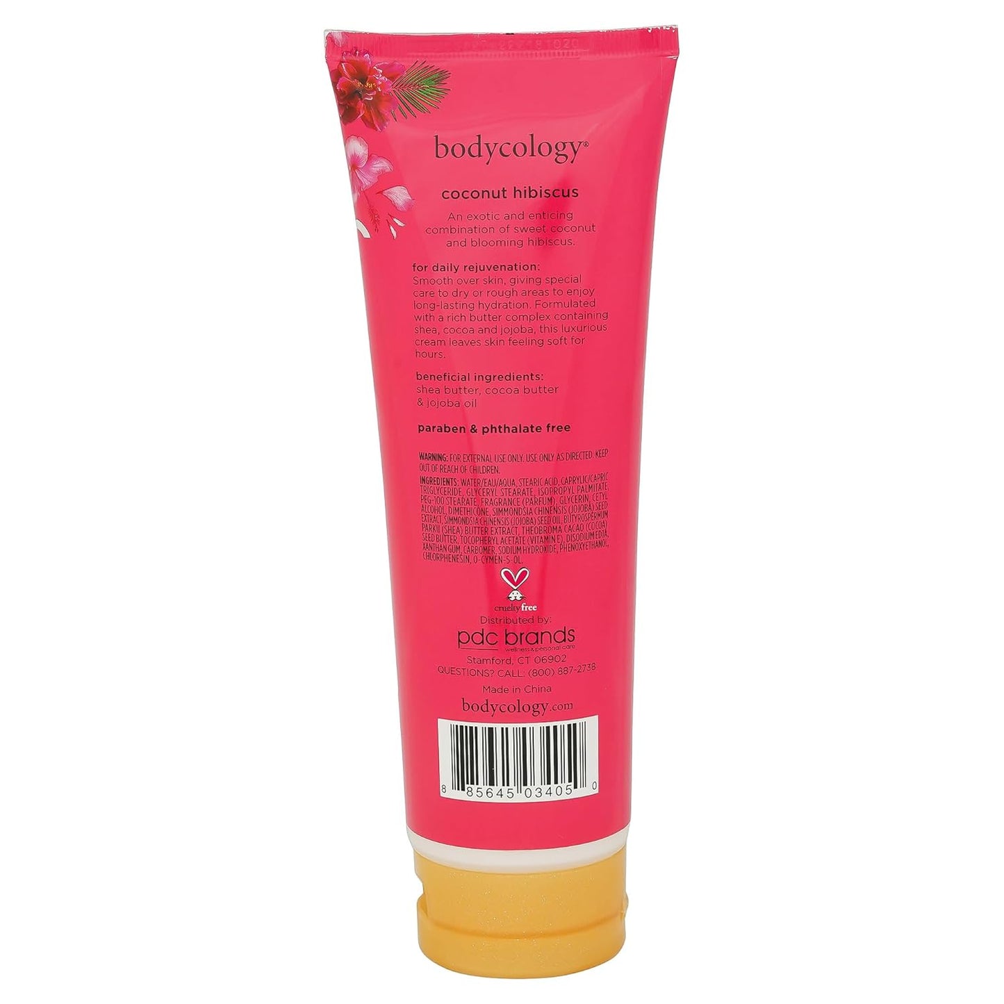Coconut Hibiscus Moisturizing Body Cream - Nourishing Hydration | 8 Oz