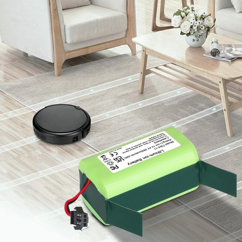 Leisuda 14.4V 11S Li-ion Battery Replacement for Eufy RoboVac 11, 11S, 30, 30C, 15C, 15T, 12, 35C, 15C MAX, G10 Hybrid, for Ecovacs Deebot N79S, 500, N79, DN622, Robot Vacuum Cleaner Battery