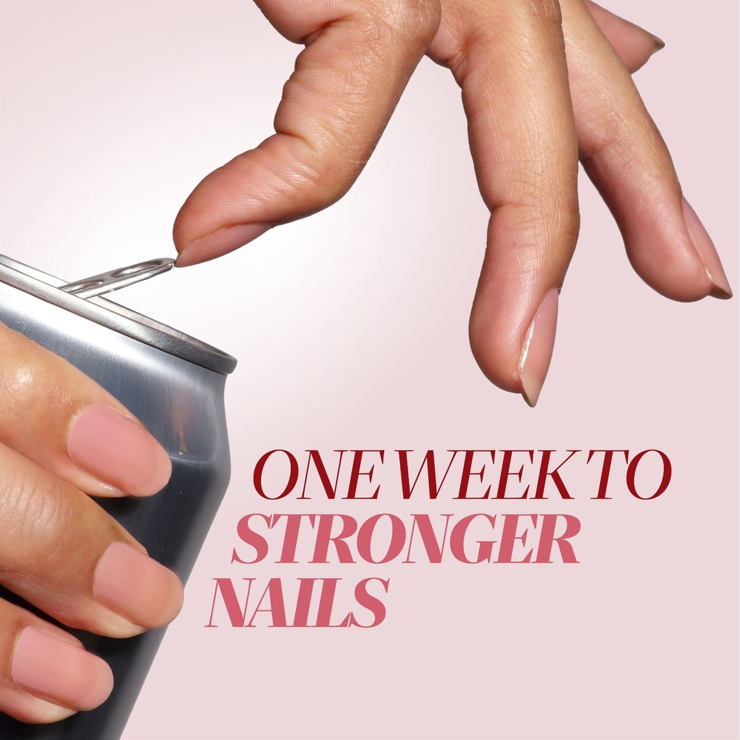 LONDONTOWN Sheer Strength Nail Blush, 2-in-1 Tinted Nail Hardener, Poppy