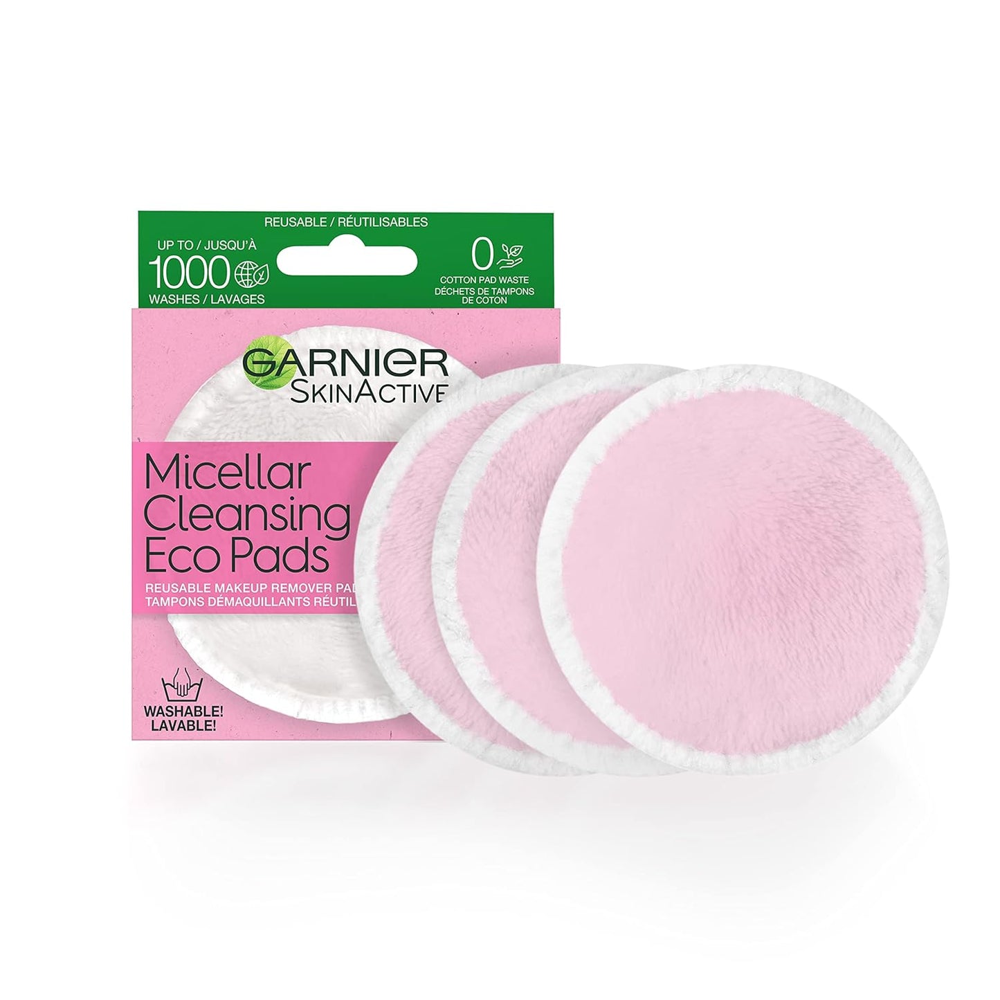 Micellar Cleansing Eco Pads - Reusable Ultra-Soft Microfiber | 3-Pack