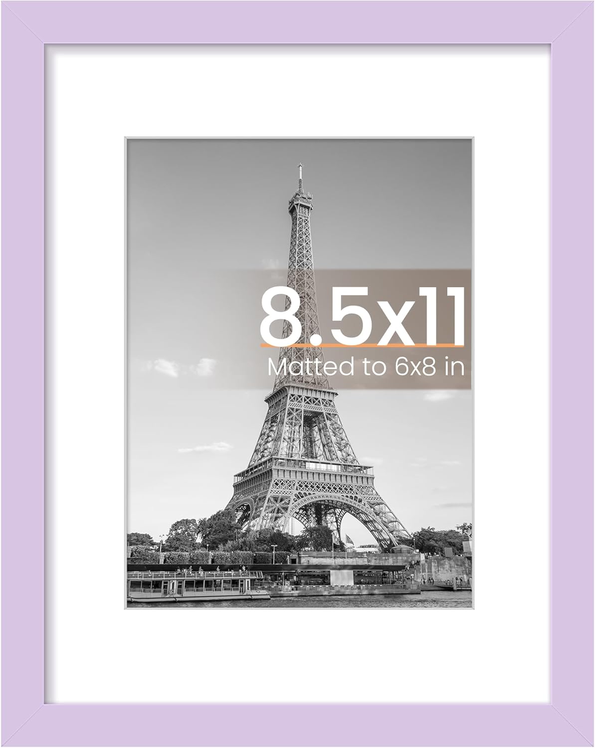 Upsimples 11x14 Picture Frame - Display 8x10 Photos with Mat or 11x14 Without Mat | Black Wall Hanging Frame