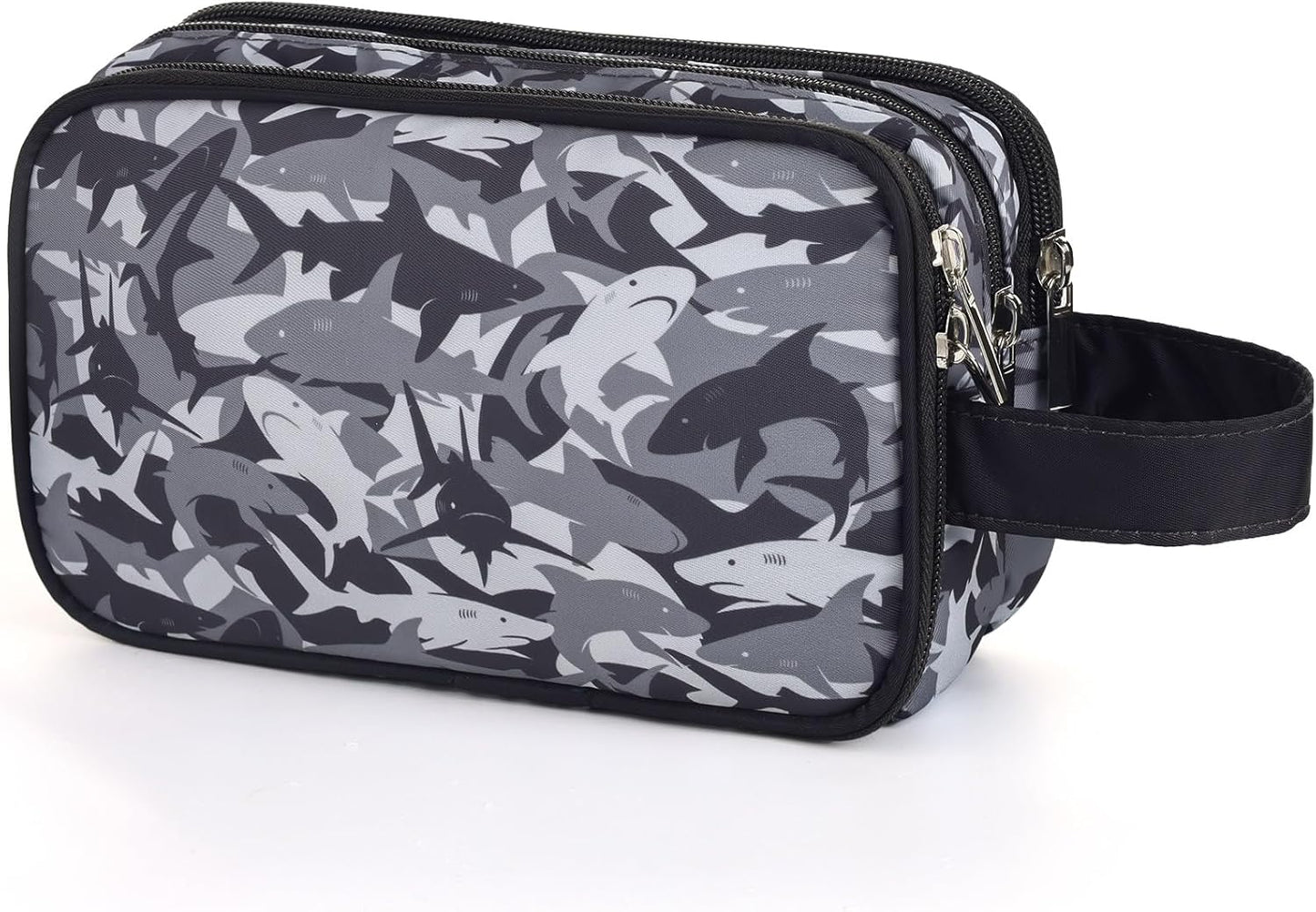 Kids Toiletry Bag - Waterproof Mermaid Scales Travel Cosmetic Bag for Girls | Hanging Wash Bag