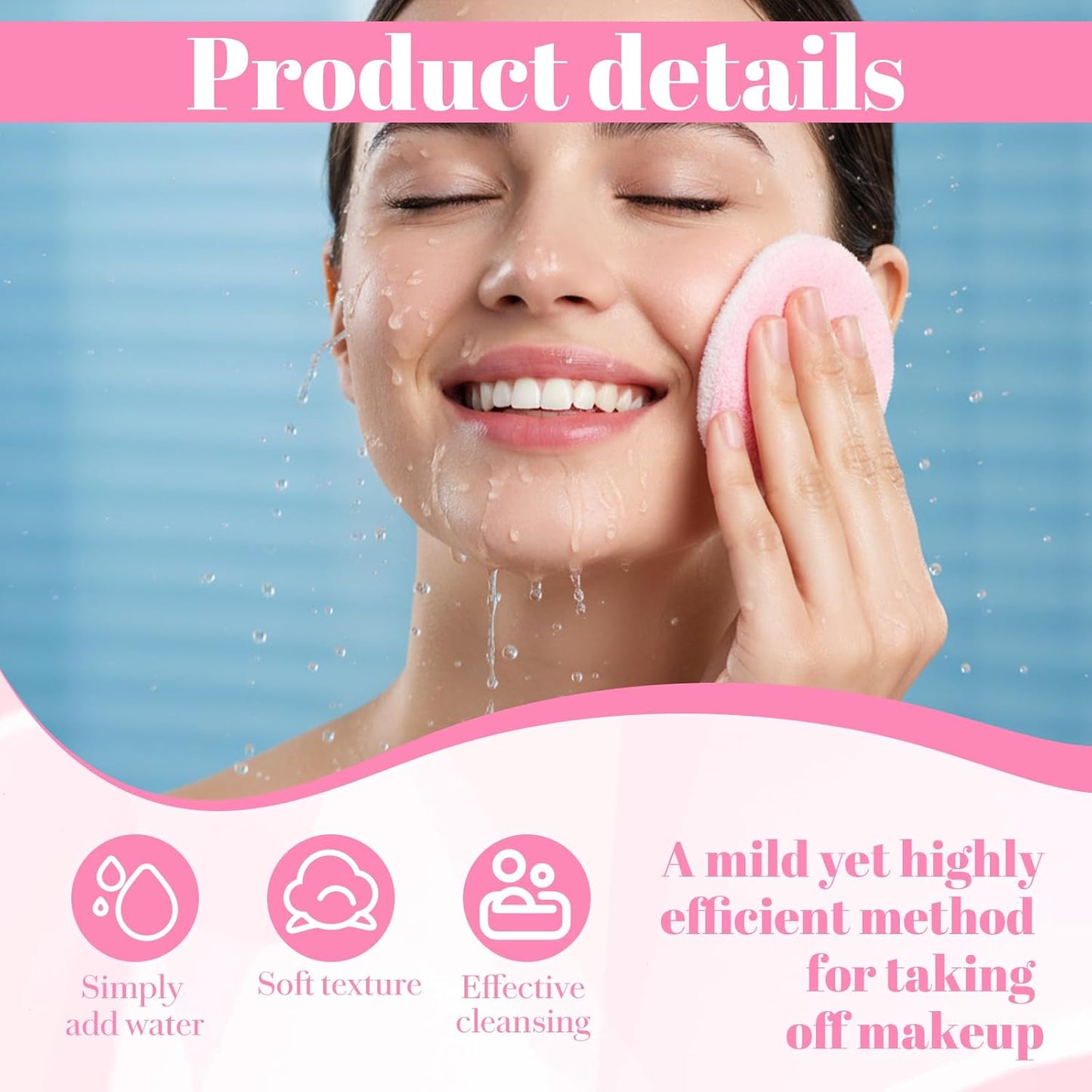 Reusable Makeup Remover Pads - Soft Coral Fleece Face Cleansing Rounds | 8 Pcs with Storage Bag