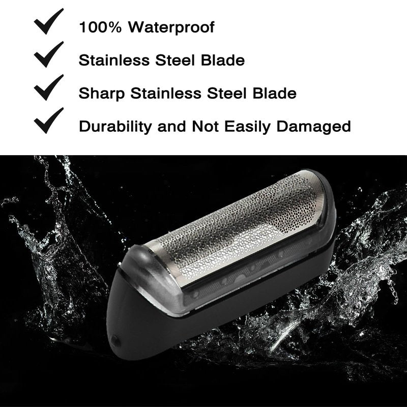 10B Foil & Cutter Replacement Head for Braun series 1/cruzer foil & cutter,10B 20B Replacement Head Compatible with Braun Series 1000 2000 Electric Shaver 170 180 190 1715 1735