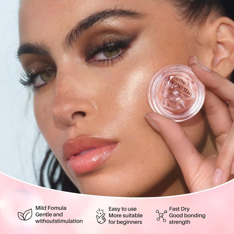 Eyelash Perm Kit - Gentle Formula Lash Lift Set with Enhanced Glue Balm | Lasts 6-8 Weeks, Suitable for All Lash Types