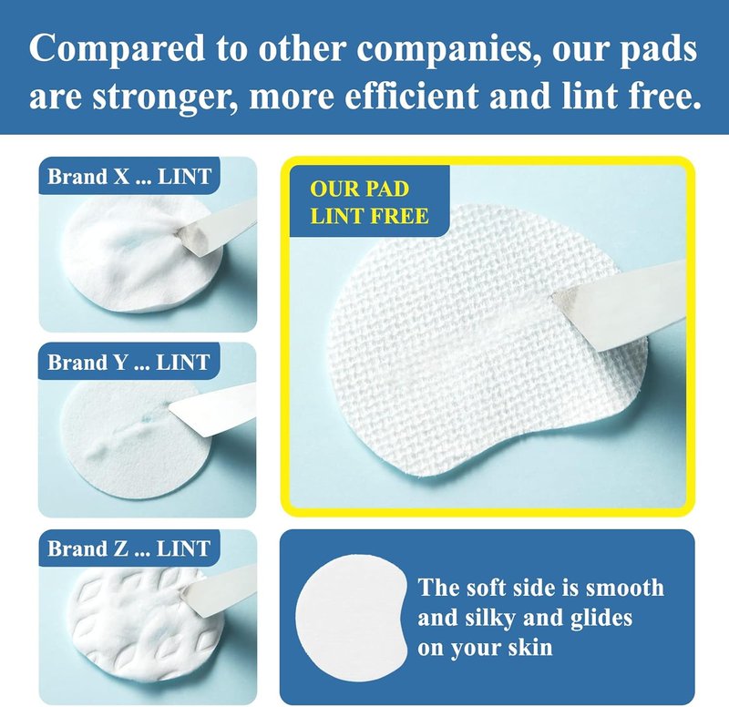 Exfoliating Cotton Rounds - Double-Sided Korean Toner Pads | Lint-Free Makeup Remover for Skin Care