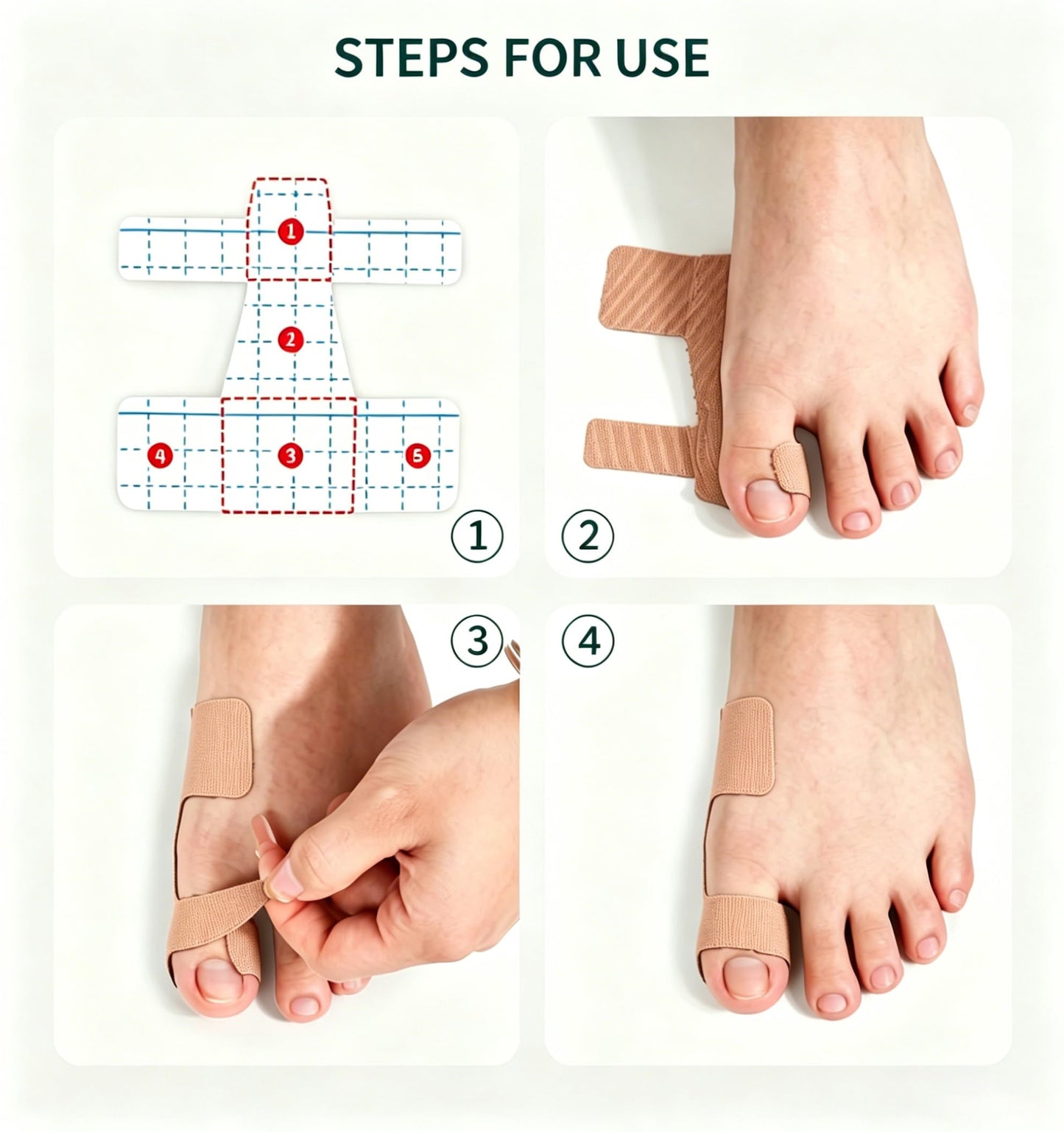Pre-Cut Bunion Self-Adhesive Hallux Valgus Corrector