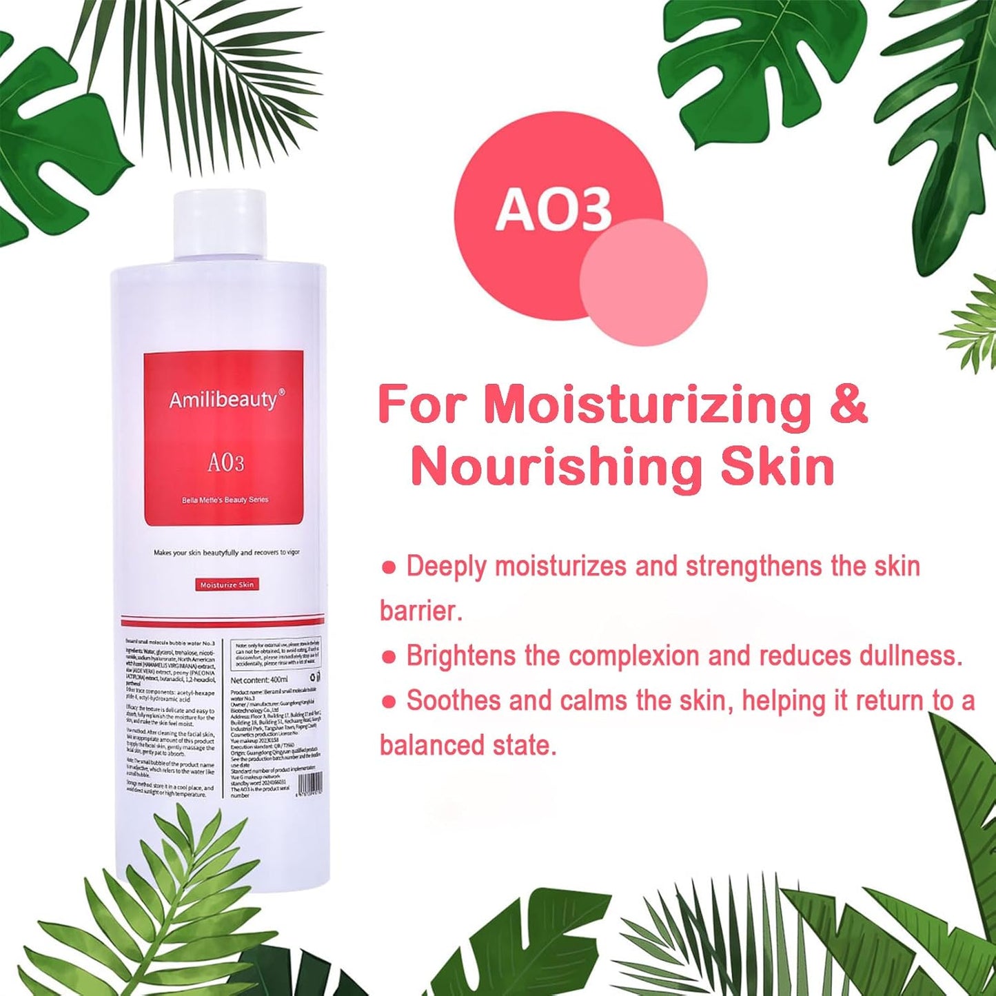 Diamond Microdermabrasion Facial Machine - 7 in 1 Hydrogen Oxygen System with Aqua Peeling Solution