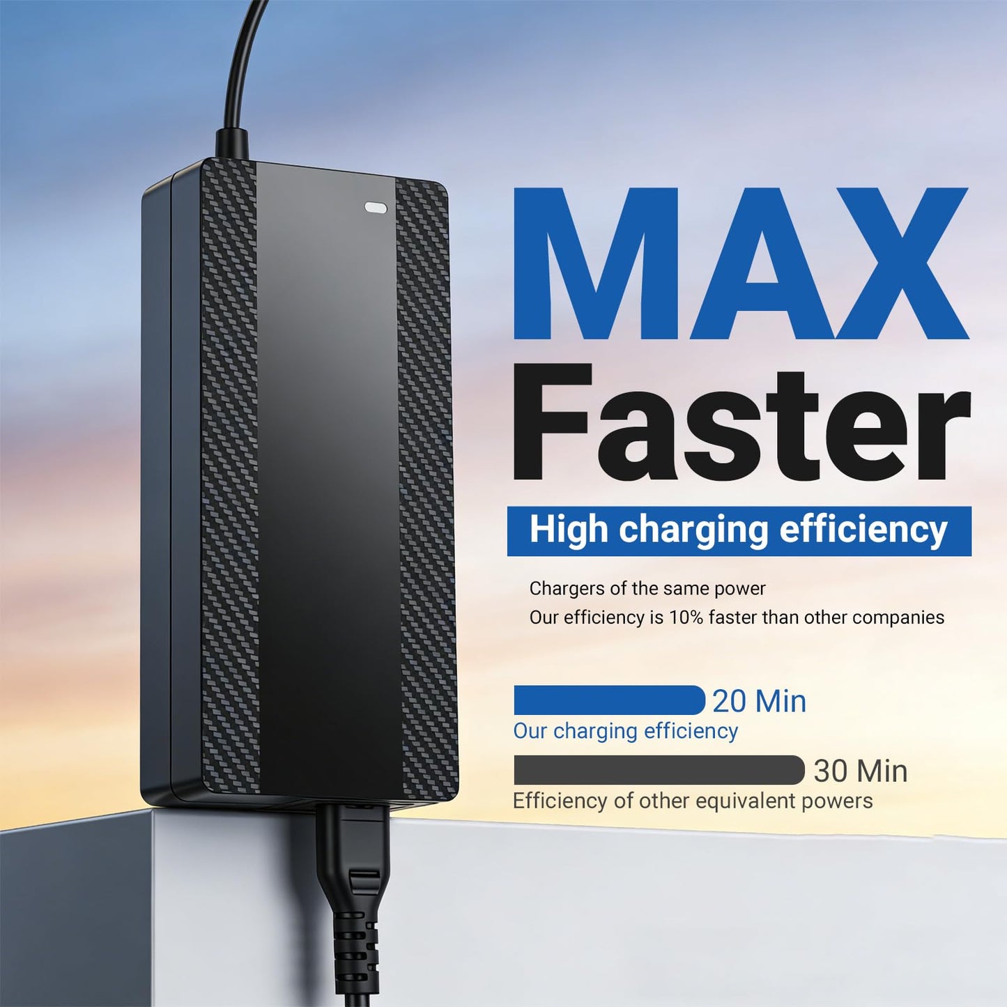 Timedrawhide 29.4V 2A Electric Scooter Charger for 24V Lithium Battery, 5-in-1 Plug Smart Charger Compatible with Gotrax, Jetson, Razor, Swagtron, Bird, Segway