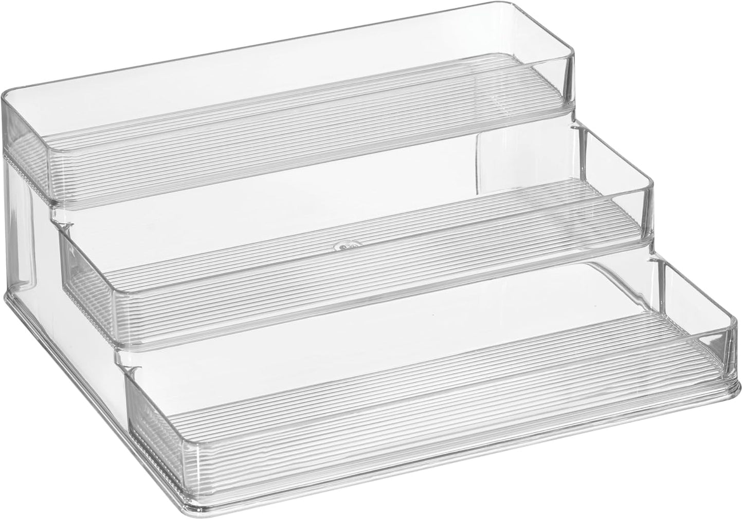 Nail Polish Organizer - 3-Tier Clear Display Stand Holds 30 Bottles | Compact Countertop Storage