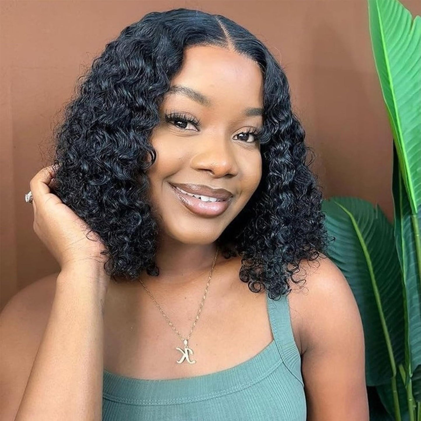 Deep Wave Bob Wig - 200 Density HD Lace Front Human Hair | Glueless Short Curly 12 Inch for Black Women