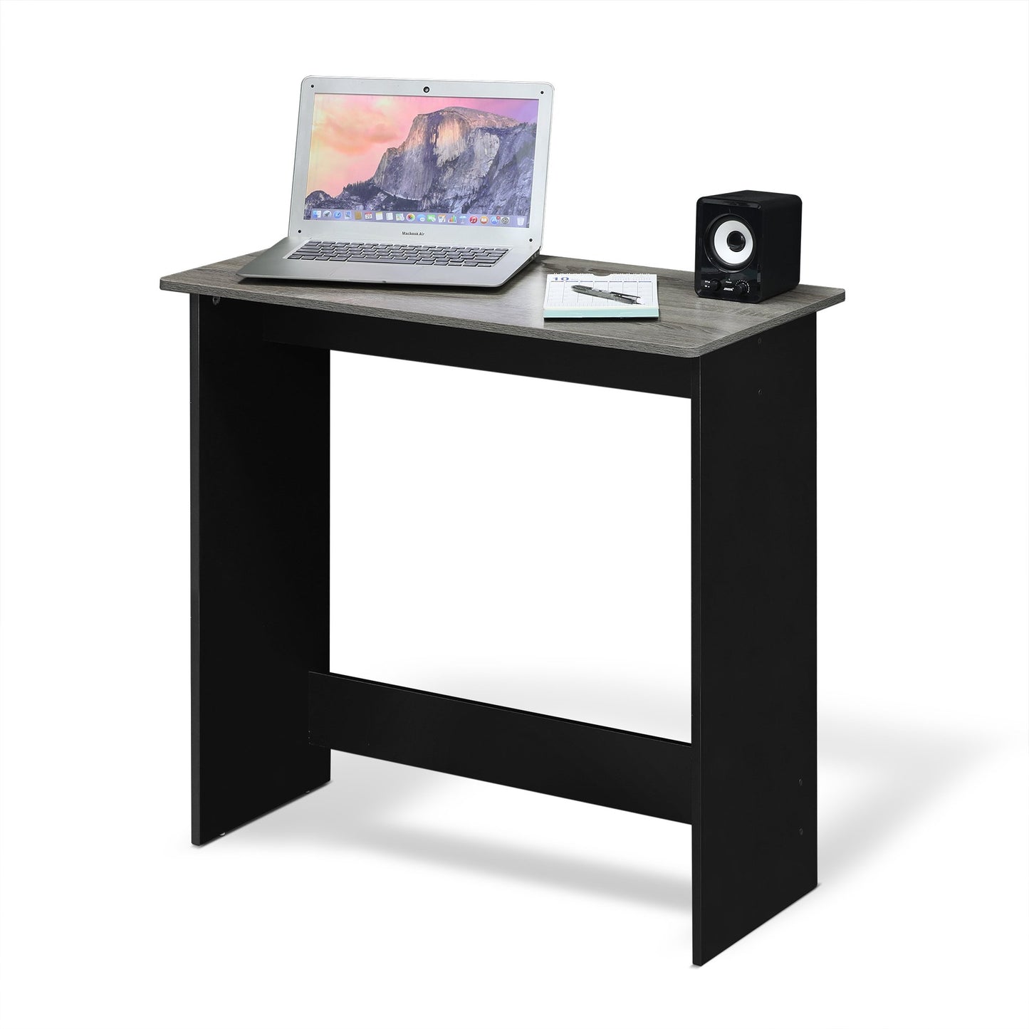 Furinno Simplistic Small Desk, 31.3" Wide Gaming Desk, Rectangular Computer Desk with Rounded Edges, Office Desk for Home Office, Bedroom, Study Room, Dorm, French Oak