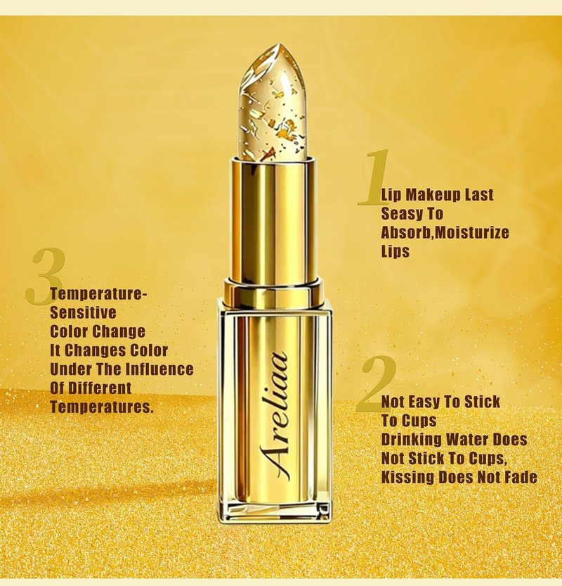 Areliaa Lipstick for Older Women - PH Color Changing, Transferproof & Moisturizing | Long Lasting 24 Hours (1Pc)