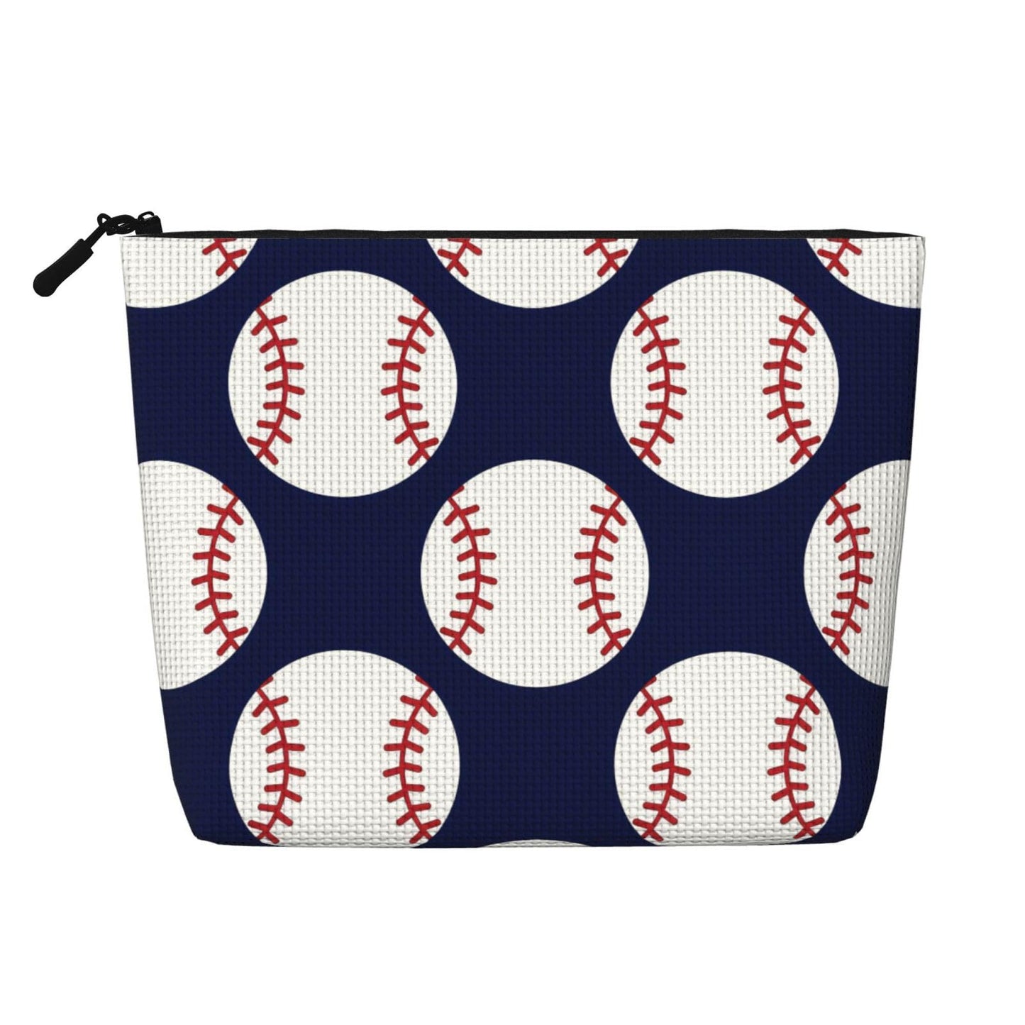 Baseball Travel Toiletry Bag for Boys - Cute Small Water-resistant Makeup Bag for Kids & Women - Foldable Cosmetic Organizer Storage Bag for Toiletries Accessories Bathroom Stuff