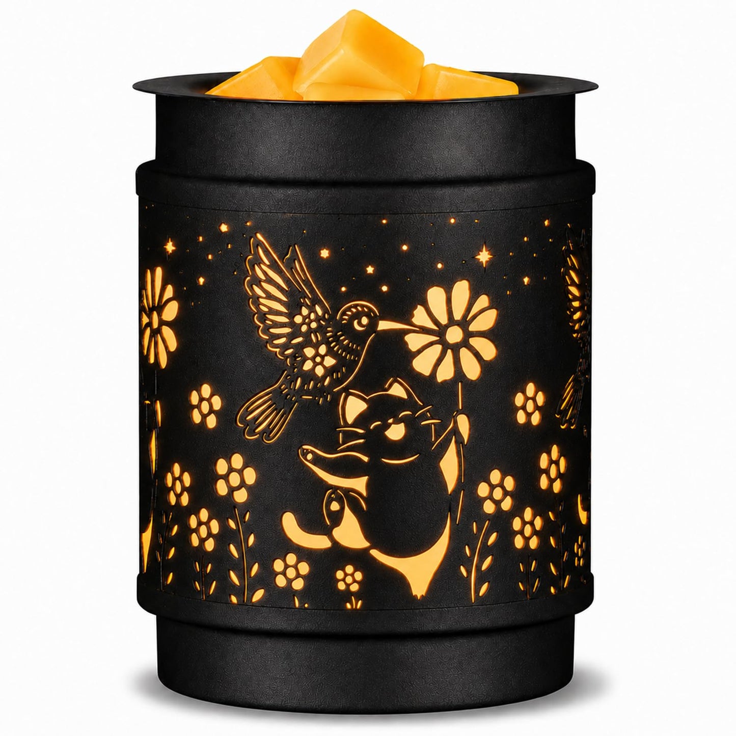 MOCOSA Metal Wax Melt Warmer, Electric Candle Wax Warmer for Scented Wax Melts, Stylish Metal Wax Melts Wax Cubes Burner for Home and Office Decor, Ideal Gift for Women and Girls(Hummingbird)