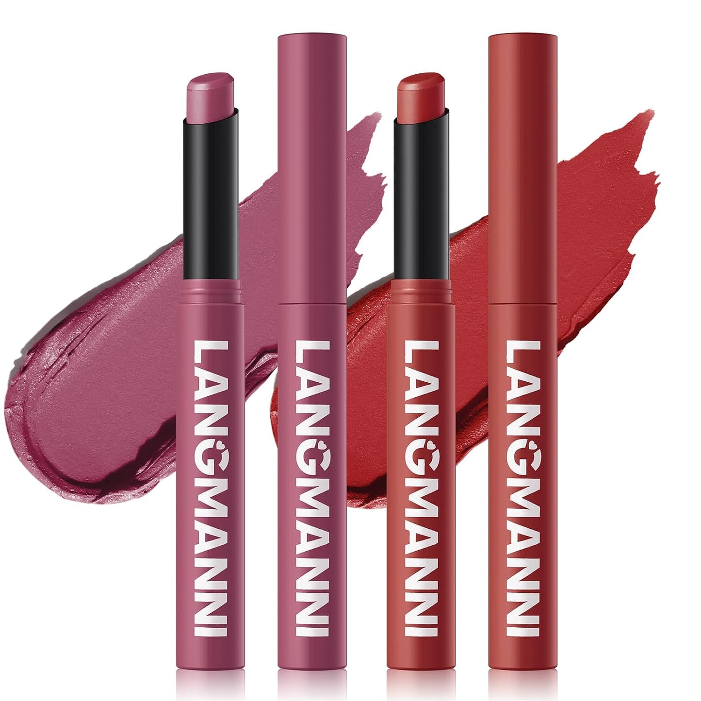 Velvet Matte Lipstick Set - 12 High Pigment Nude Shades | Long-Lasting Waterproof Lip Color for Women