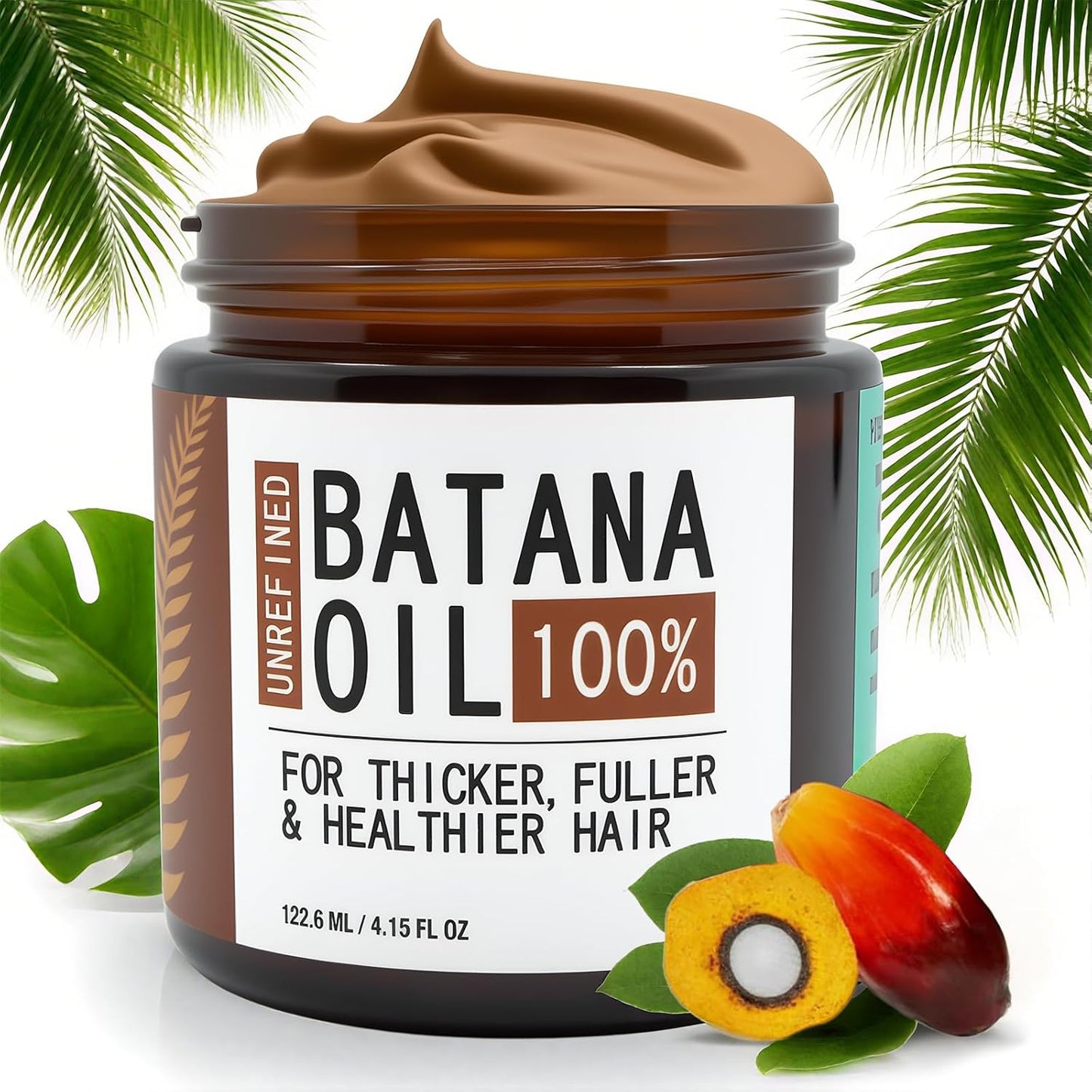 Raw Batana Oil for Hair Growth - Natural Hair Care with Pumpkin Seed & Coffee | Pleasant Aroma & Smooth Texture
