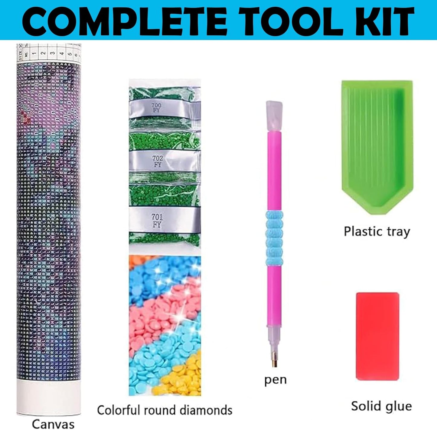 5D Diamond Painting Kits for Adults - Gothic DIY Craft Kit | Full Round Drill Dark Fantasy Art 12 x 16 Inch