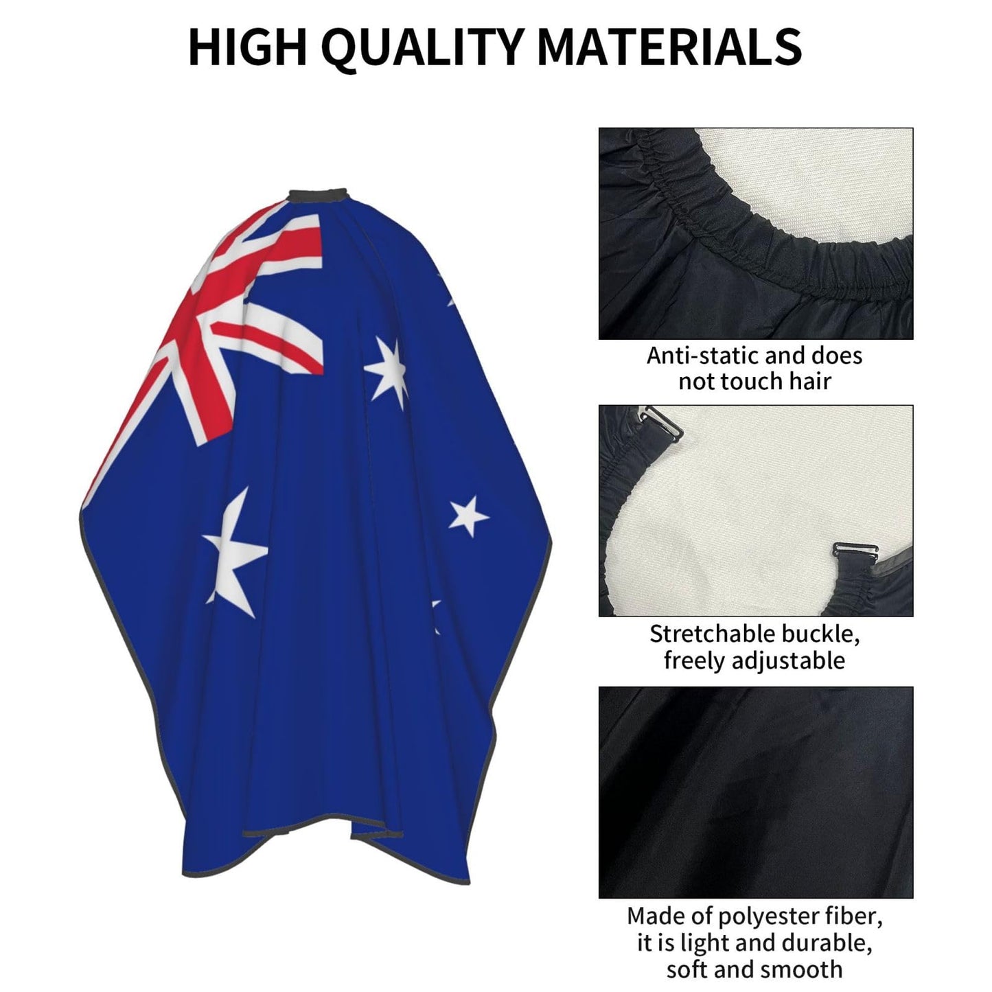 Australia Flag Hair Cutting Barber Cape Hair Salon and Dyeing Styling Cloth for Women/Men