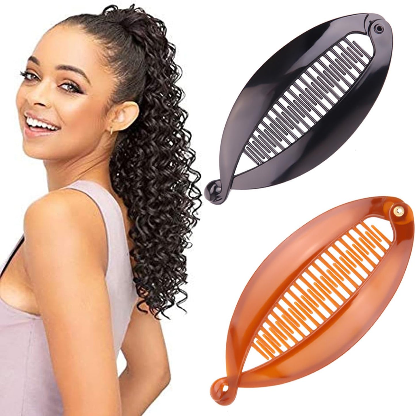 Banana Hair Clips for Thin Long Hair - Fishtail Combs | Stylish Hair Accessories for Women