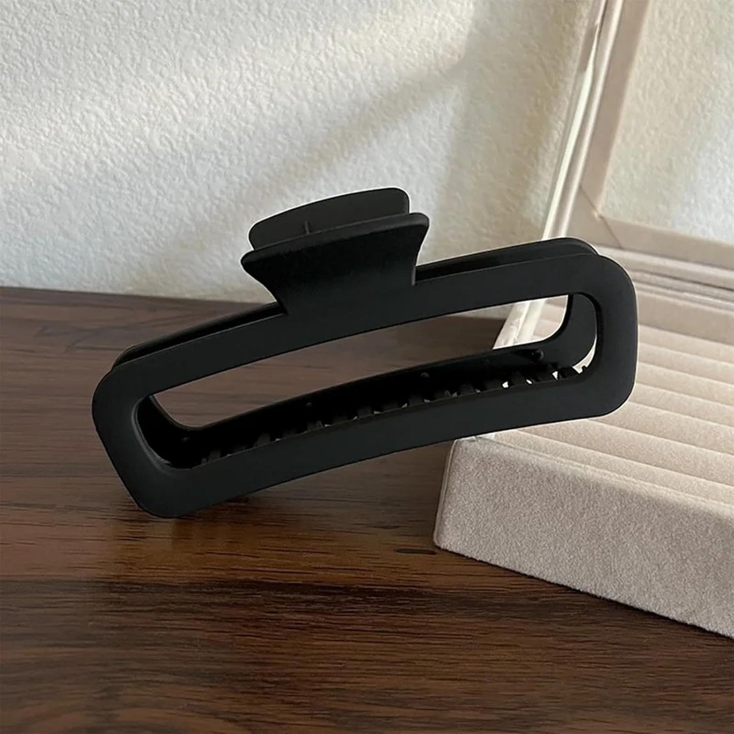 Large Hair Claw Clips - Unbreakable Glossy Rectangle Jaw Clips for Thick & Curly Hair | 5.1 Inch XL - 3 Pack