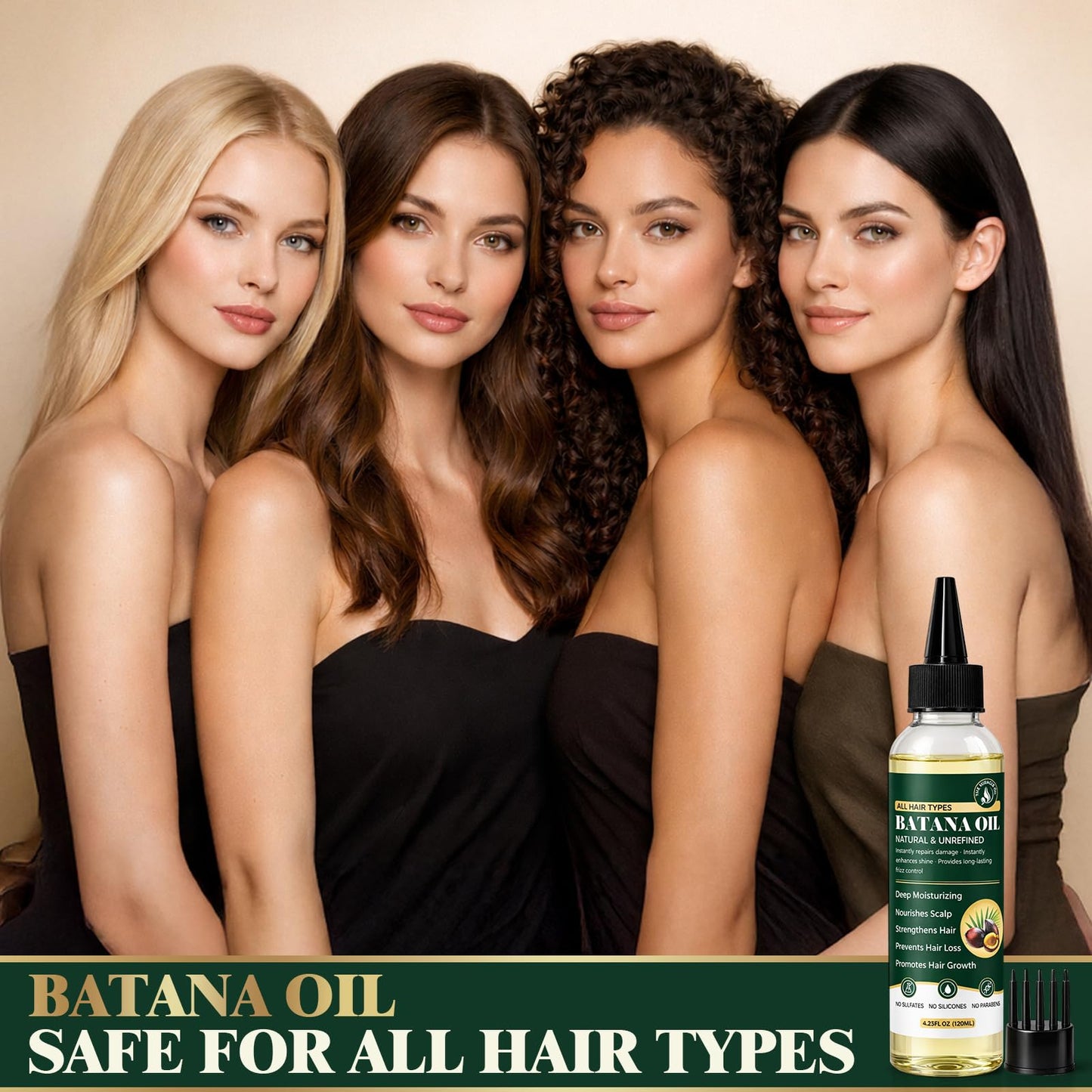 Paistely Batana Oil for Hair Growth, Raw Batana Oil, 100% Pure & Natural, Prevents Hair Loss, Deeply Nourishing Scalp for Thicker & Stronger Hair for Women & Men, 4.23Fl Oz (120ml)