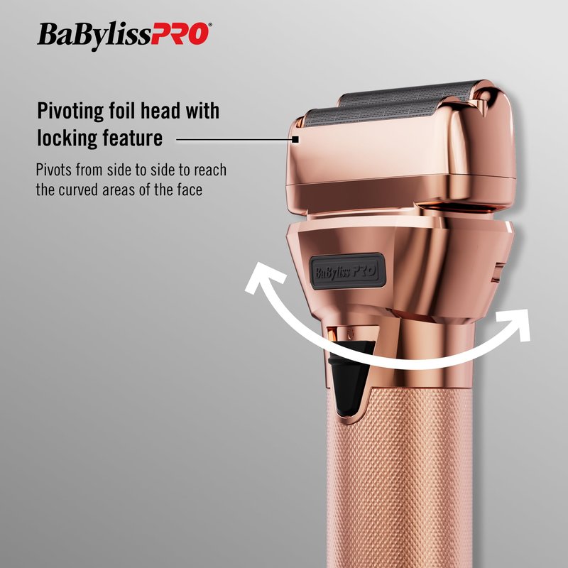 BaBylissPRO FXONE Double Foil Shaver with Interchangeable Battery, Electric Razor for Men, Pivoting Foil Head for Close Shave, Up to 3-Hour Runtime