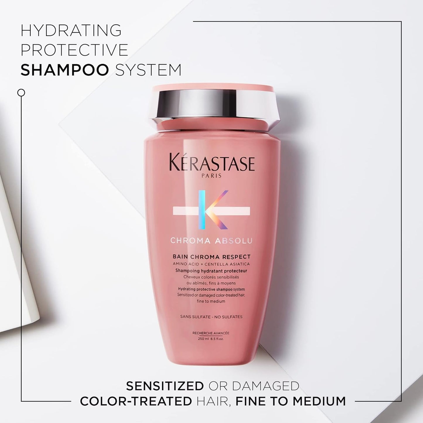 Kérastase Chroma Absolute Shampoo - Hydrating Formula for Damaged Color-Treated Hair | Glycerin & Hyaluronic Acid