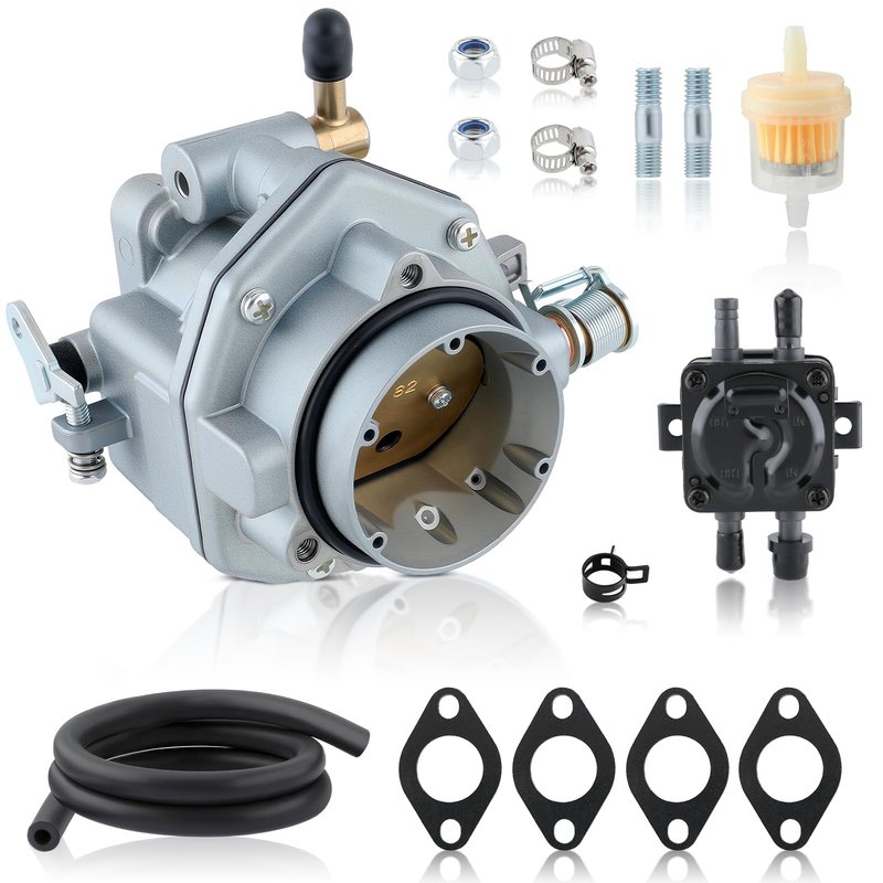 MOTOALL 146-0496 Carburetor with Fuel Pump oil filter Kit for ONAN NOS B48G B48M P216G P218G P220G 146-0414 146-0479