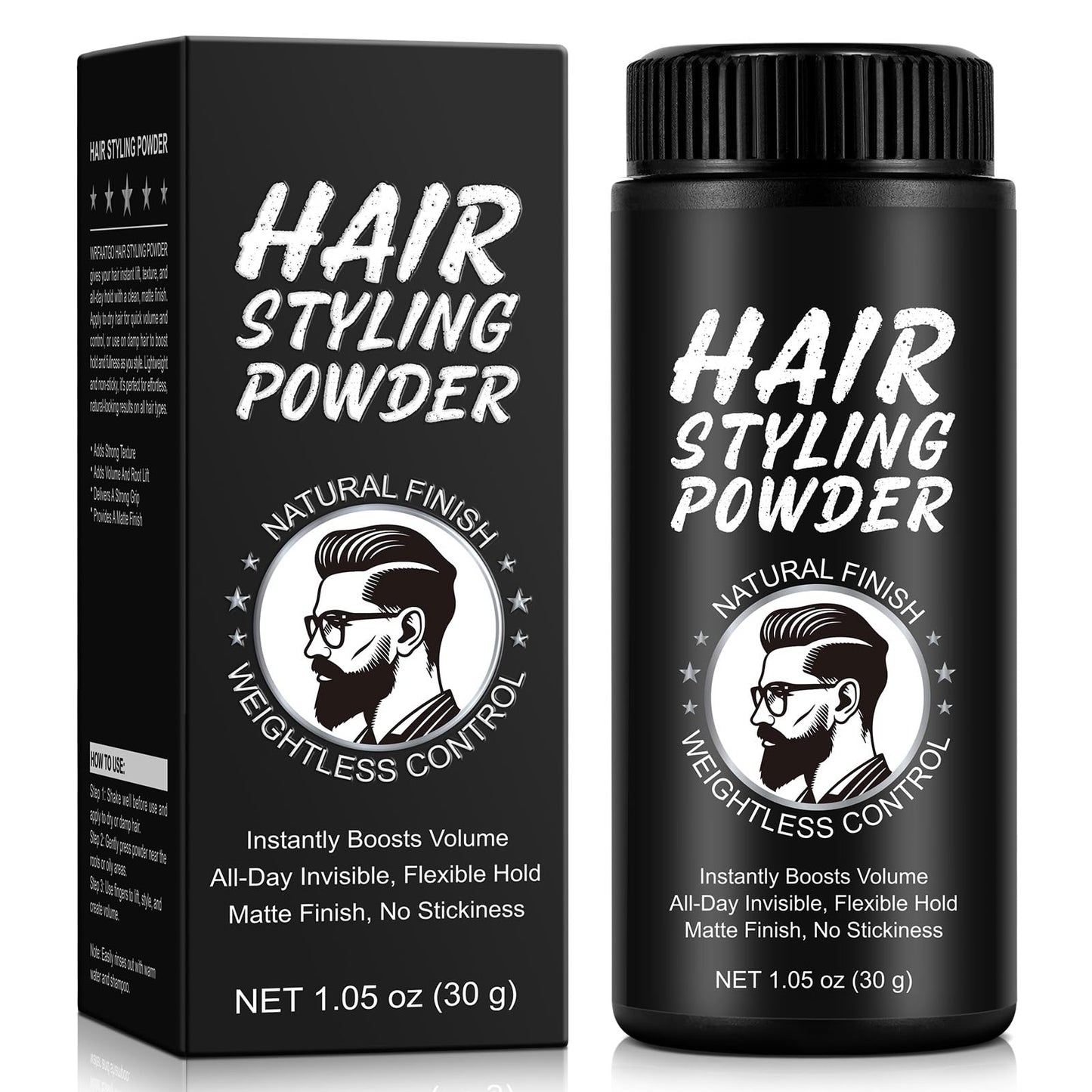 ABOUME Hair Styling Powder, Volumizing & Texture Powder for Men and Women & All Hair Types, All-Day Invisible Hold, Matte Finish and Non-Sticky (1pcs)