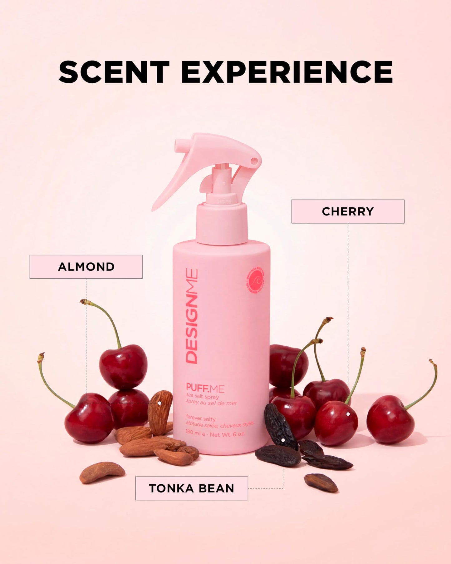 DESIGNME PUFF.ME Sea Salt Spray | Sea Salt Texture Spray for Beach Waves, Volume & Tousled Texture | Soft Hold, Lightweight Hydration & Non-Drying Sea Salt Hair Spray for Women