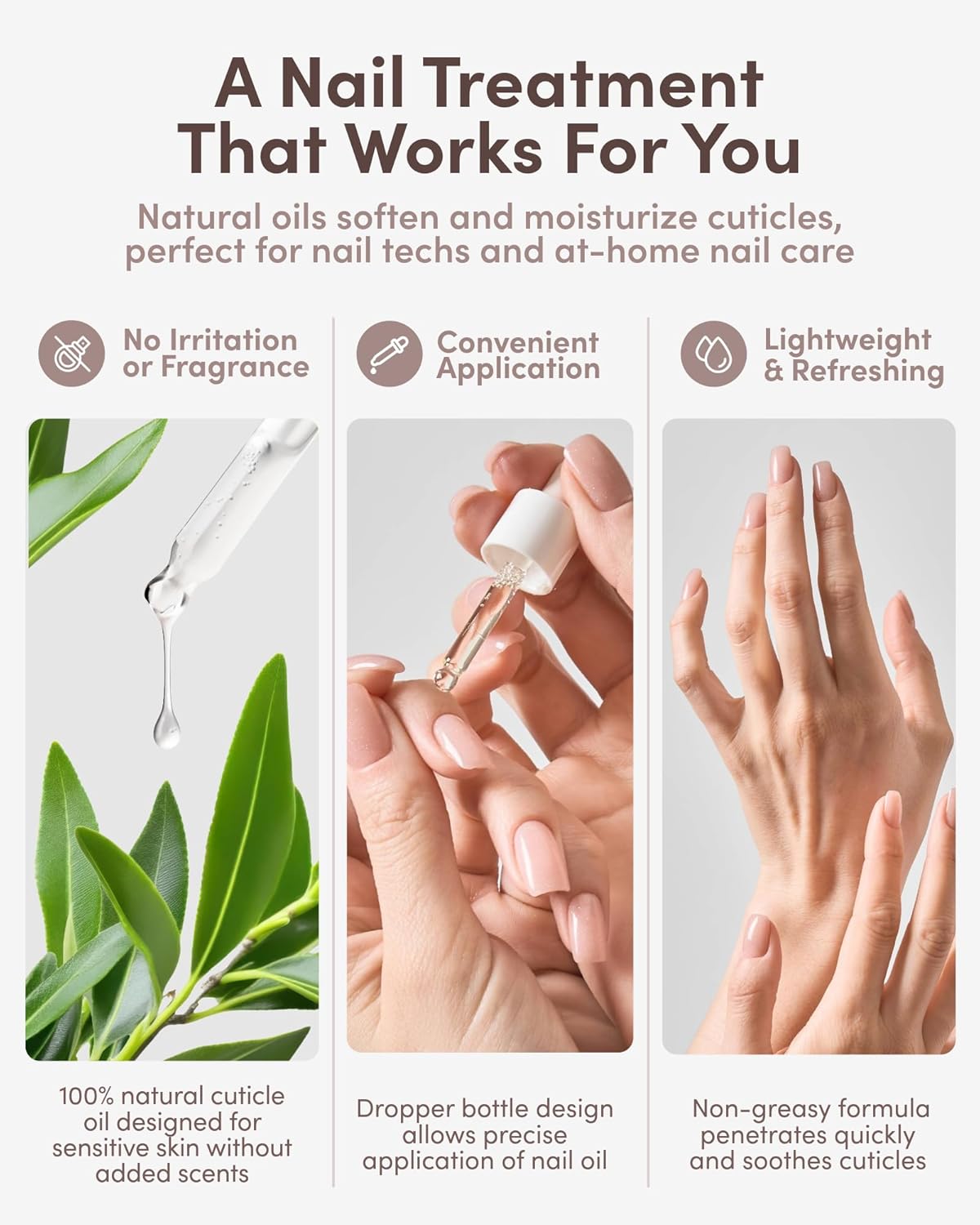 Fragrance-Free Cuticle Oil - Pure Tsubaki & Argan Nail Treatment | Vegan, 2.3 fl oz