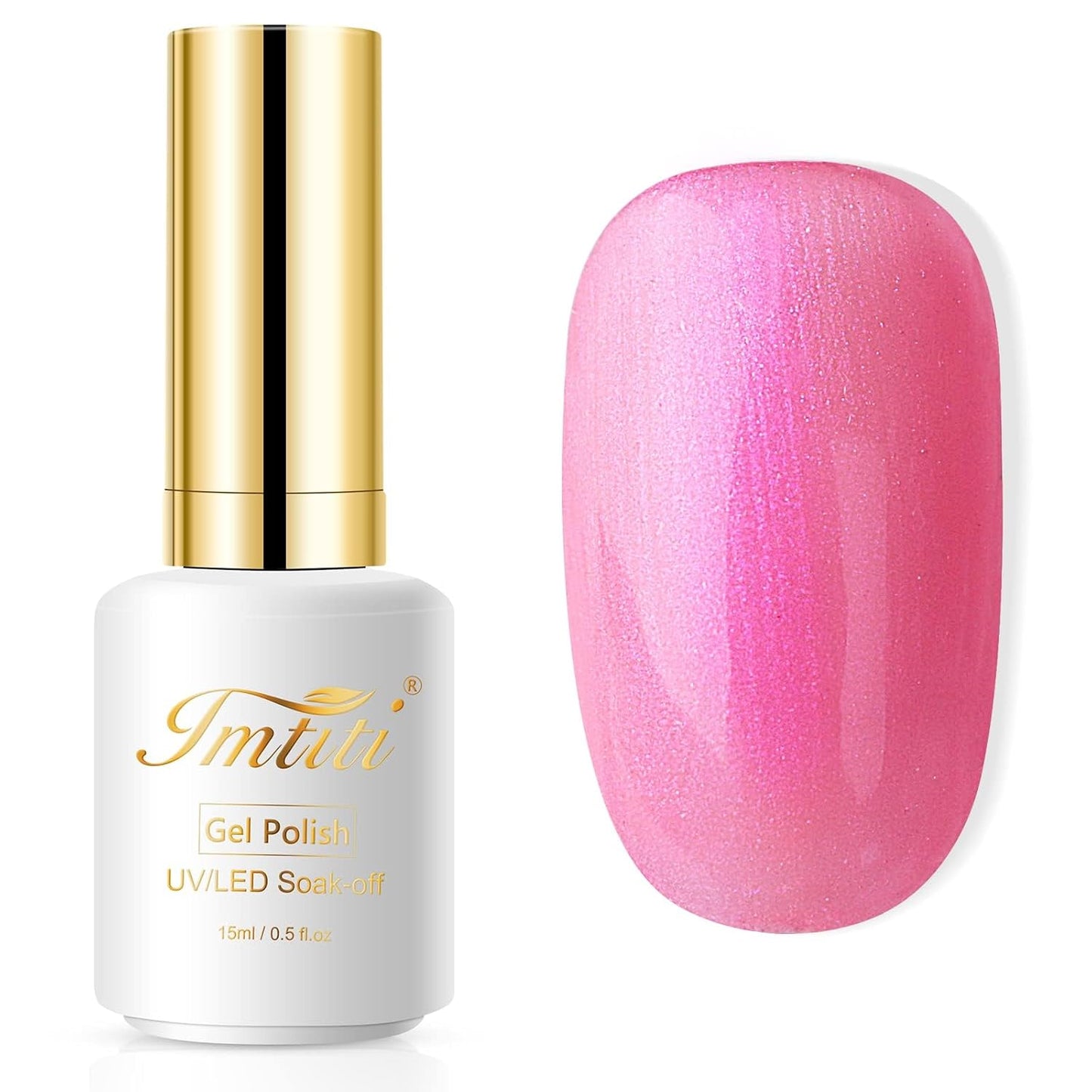 Coral Gel Nail Polish - UV/LED Soak Off Formula for Spring & Summer | 0.5 Fl Oz DIY Nail Art