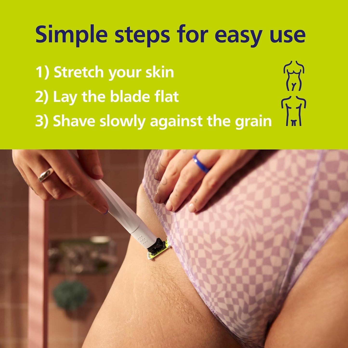 Philips Norelco OneBlade Intimate - Pubic Grooming & Shaving Tool with Skin Protection | Model QP1924/70
