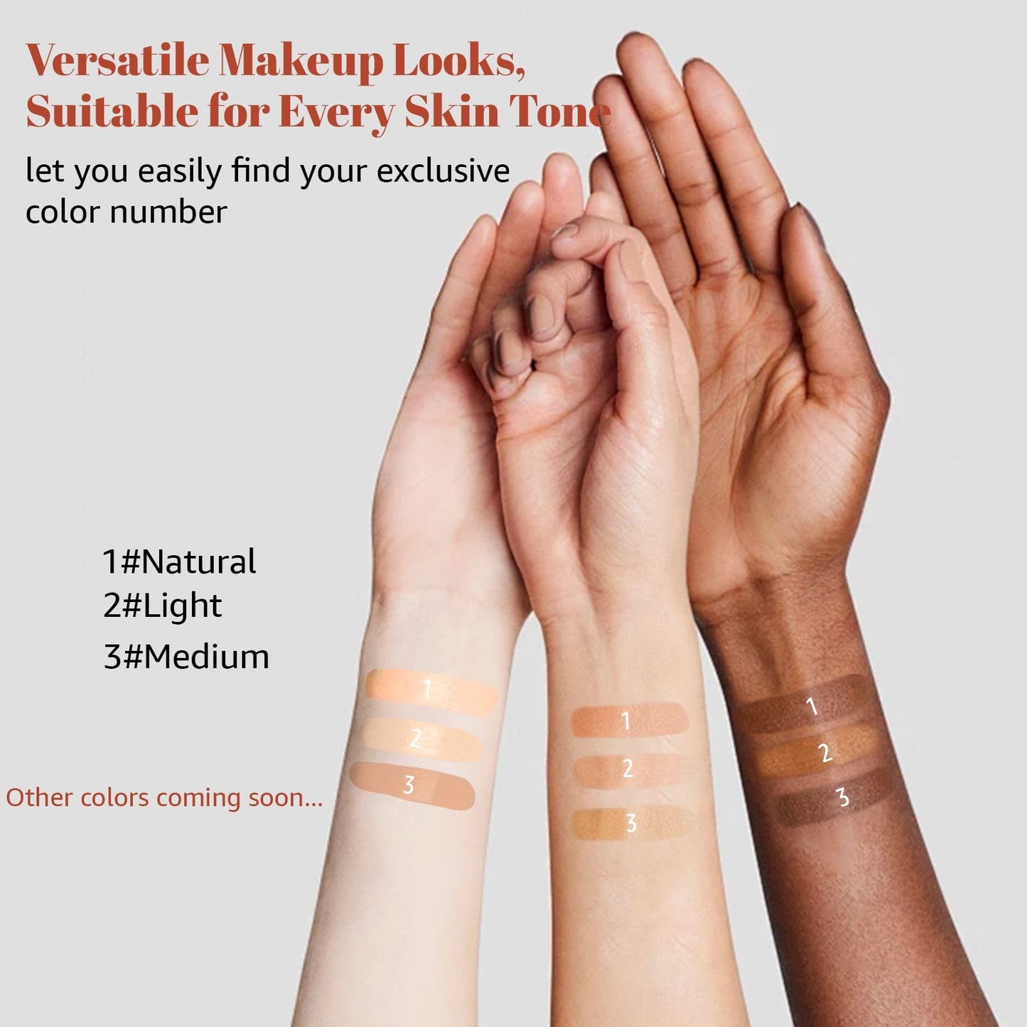 Color Changing Foundation Stick, Long Lasting Hydrating Concealer Makeup Stick (1#Natural)