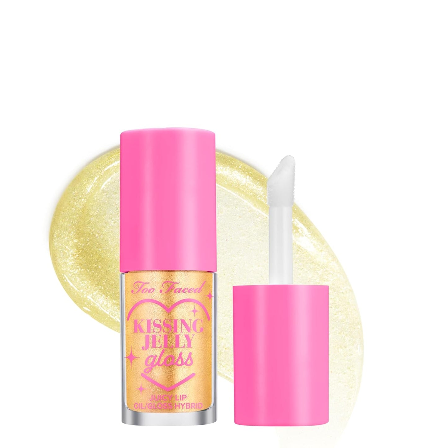 Too Faced Kissing Jelly Lip Oil Gloss - Hydrating Lip Oil & Gloss Hybrid for Moisture & Shine