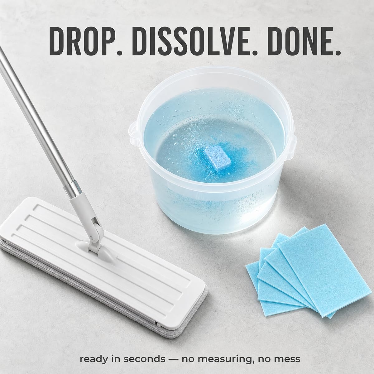 100pcs Multi-Surface floor cleaning tablets, multiple effect the floor clean, Water Soluble Floor Cleaner for Mopping for Hardwood, Laminate Floors, Wall Tiles, Glass